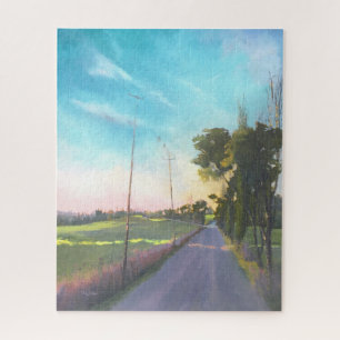 Puzzle Paintaje paisajístico colorido de la Toscana