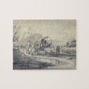 Puzzle Paisaje abierto de Thomas Gainsborough el con el