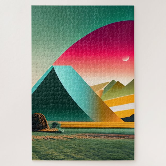 Puzzle Paisaje abstracto moderno (Vertical)