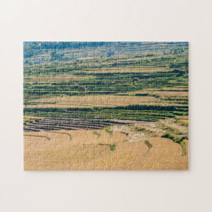 Puzzle Paisaje agrícola - Bhután, Asia, Himalaya
