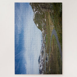 Puzzle Paisaje alejado de la montaña en Noruega