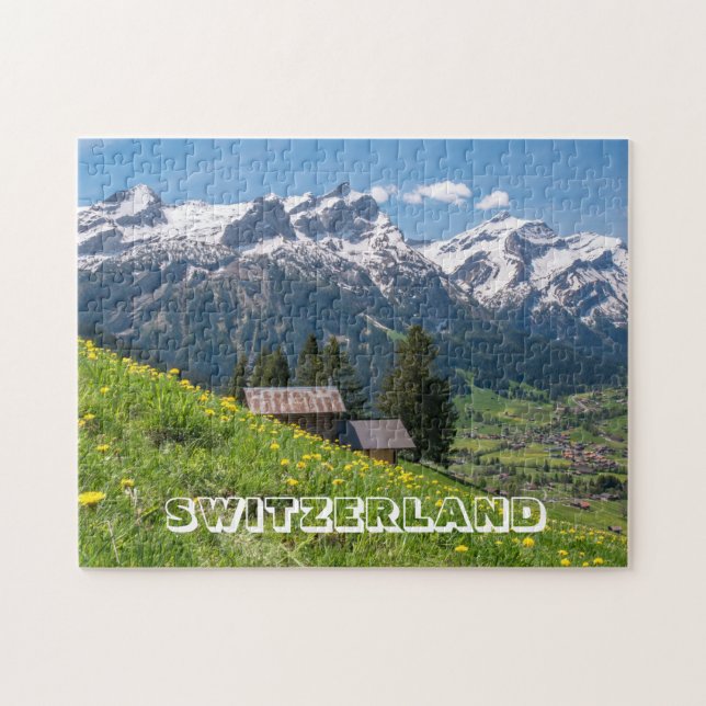 Puzzle Paisaje alpino suizo
