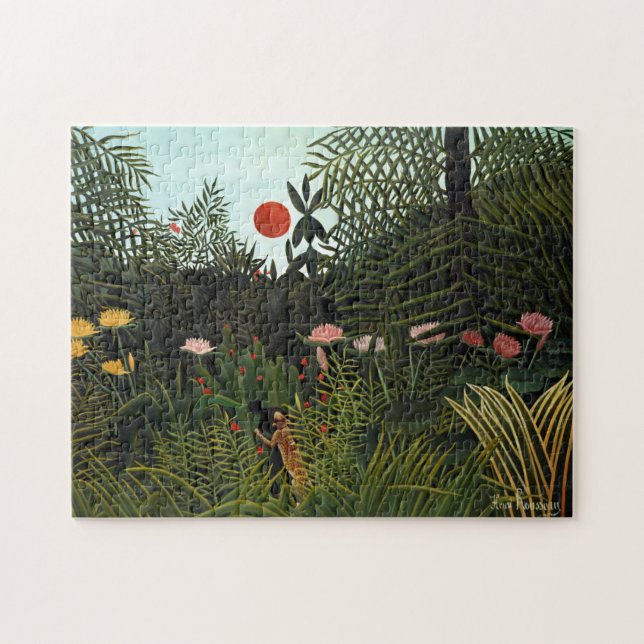 Puzzle Paisaje botánico de Henri Rousseau Virgin Forest (Horizontal)