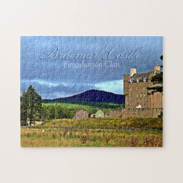 Puzzle Paisaje Castillo Farquharson Clan Braemar de Escoc (Horizontal)