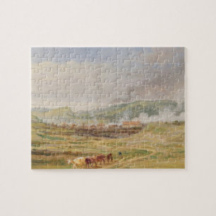 Puzzle Paisaje cerca de Swansea, el Sur de Gales (aceite
