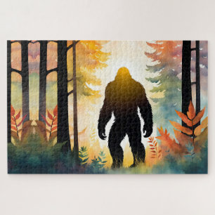 Puzzle Paisaje colorido de Sasquatch de otoño