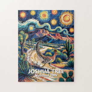 Puzzle Paisaje Colorido del Desierto de Joshua Tree Roadr