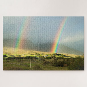 Puzzle Paisaje con arcoiris