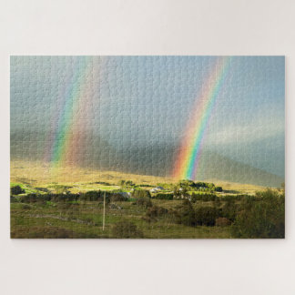 Puzzle Paisaje con arcoiris