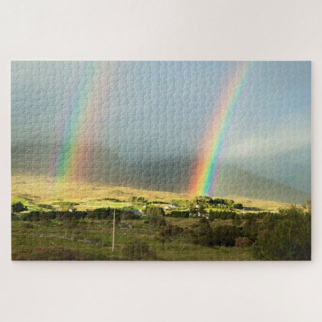 Puzzle Paisaje con arcoiris (Horizontal)