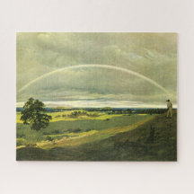 Paisaje con arcoiris (por Caspar David Friedrich)
