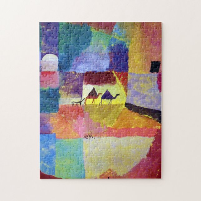Puzzle Paisaje con camellos, Paul Klee (Vertical)