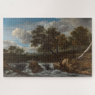 Puzzle Paisaje con cascada Arte Antiguo