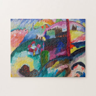 Puzzle Paisaje con chimenea de fábrica, Wassily Kandinsky
