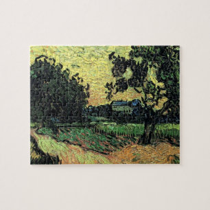Puzzle Paisaje con el Chateau de Auvers de Vincent van Go
