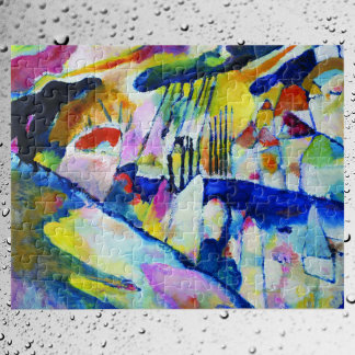 Puzzle Paisaje con lluvia de Wassily Kandinsky