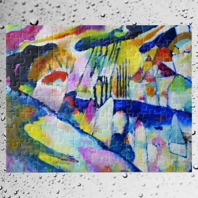 Puzzle Paisaje con lluvia de Wassily Kandinsky (Subido por el creador)