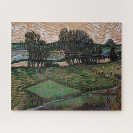 Puzzle Paisaje con puente sobre el Oise (van Gogh)