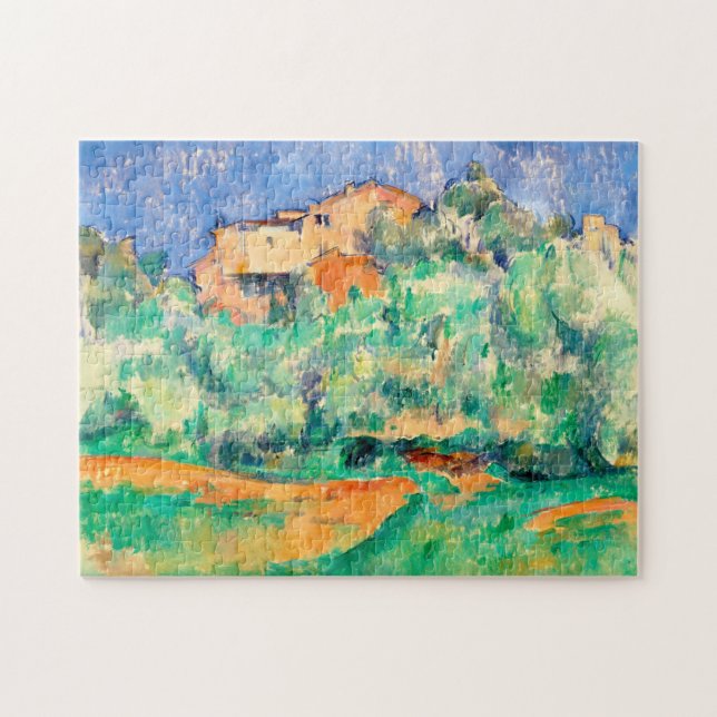 Puzzle Paisaje con una casa, Cezanne (Horizontal)