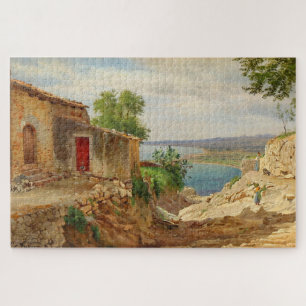 Puzzle Paisaje costero desde Taormina en Sicilia Carl Aag