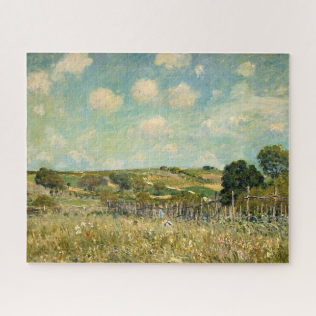 Puzzle Paisaje Country Meadow (por Alfred Sisley) (Horizontal)