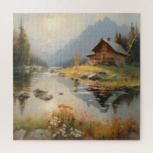 Puzzle Paisaje de Casa Río (Vertical)
