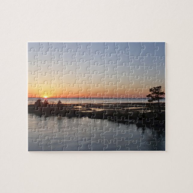 Puzzle Paisaje de Chincoteague Sunset I Virginia (Horizontal)