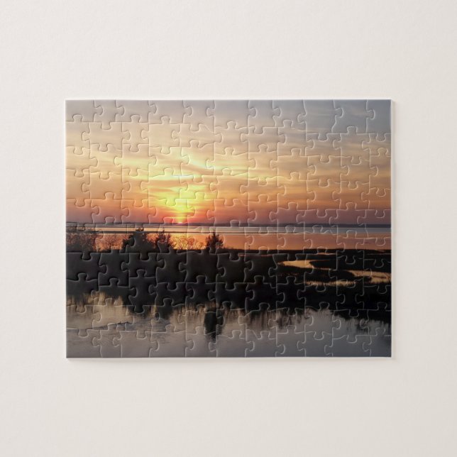 Puzzle Paisaje de Chincoteague Sunset II Virginia (Horizontal)