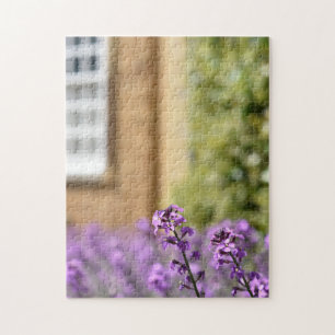 Puzzle Paisaje de Gloucestershire Inglaterra Flores Púrpu