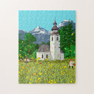 Puzzle Paisaje de Innsbruck Austria Arte caprichoso