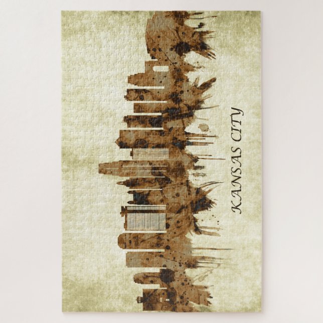 Puzzle Paisaje de la ciudad de Kansas (Vertical)