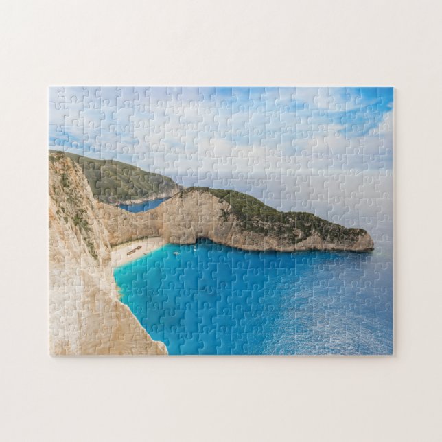 Puzzle paisaje de la isla de Zakinthos, Grecia (Horizontal)