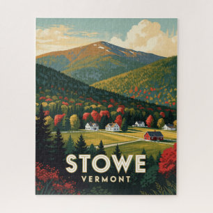 Puzzle Paisaje de la Montaña Verde de Stowe Vermont