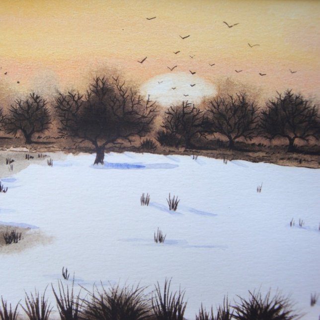 Puzzle paisaje de la nieve de las llanuras de bosques (Subido por el creador)