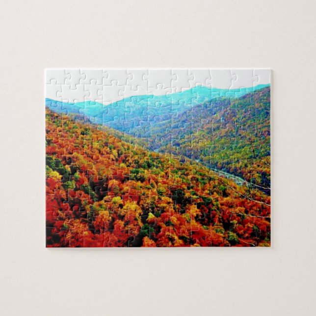 Puzzle Paisaje de las montañas Blue Ridge (Horizontal)