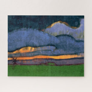 Puzzle Paisaje de marisma con un molino Emil Nolde