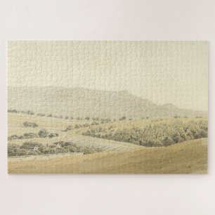 Puzzle Paisaje de montaña baja - Caspar David Friedrich