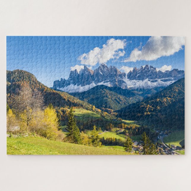 Puzzle Paisaje de montaña otoñal (Horizontal)