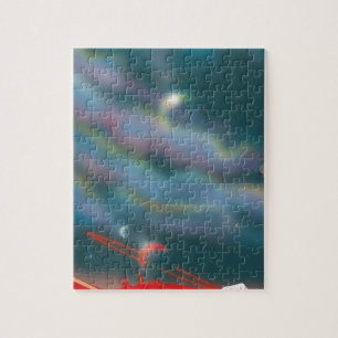 Puzzle Paisaje de mundo alienígena