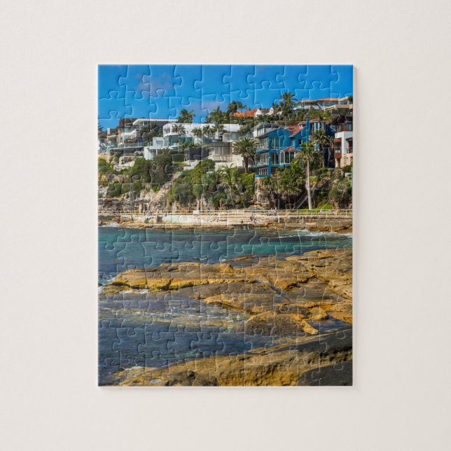 Puzzle Paisaje de playa frente al mar en Australia Nueva  (Vertical)