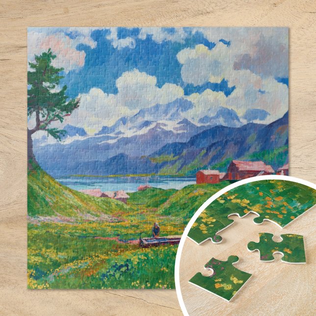 Puzzle Paisaje de primavera | Giovanni Giacometti (Subido por el creador)