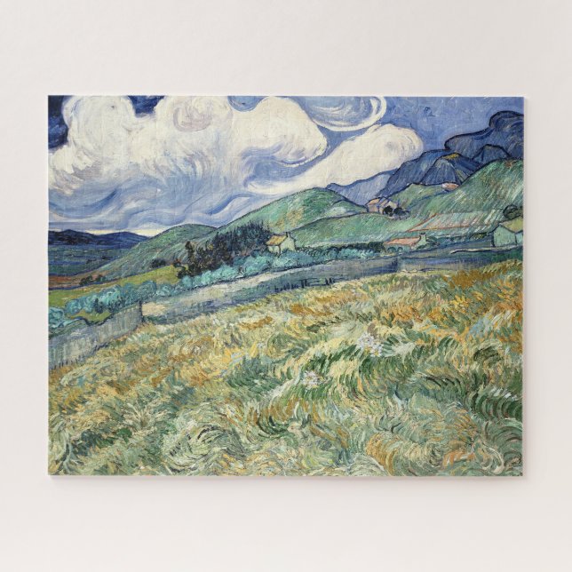 Puzzle Paisaje de Saint-Rémy por Vincent Van Gogh (Horizontal)