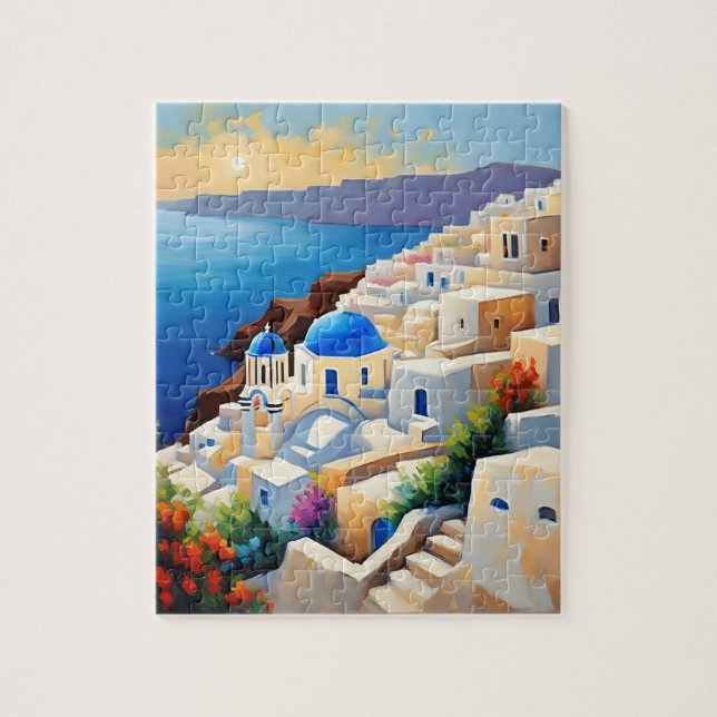Puzzle Paisaje de Santorini (Vertical)