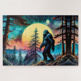 Puzzle Paisaje de Squatchin' Colorous Sasquatch
