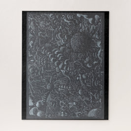 Puzzle paisaje de tinta plateada Darkworld