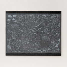 Puzzle paisaje de tinta plateada Darkworld