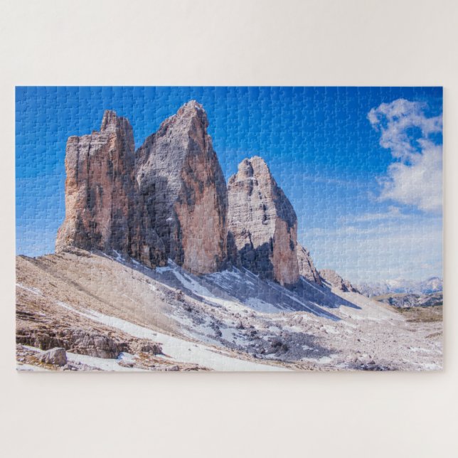 Puzzle Paisaje de "Tre cime di Lavaredo", Alpes italianos (Horizontal)