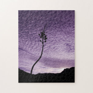 Puzzle Paisaje del cielo púrpura