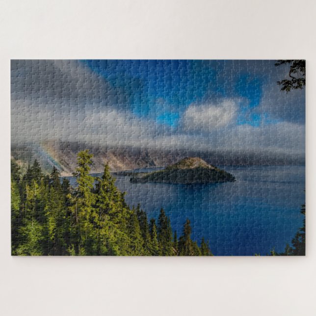 Puzzle Paisaje del Crater Lake Oregon (Horizontal)