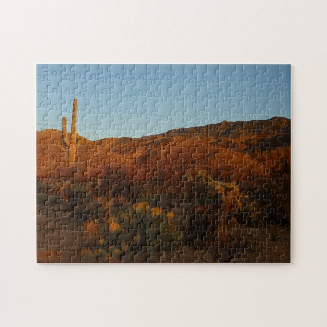 Puzzle Paisaje del desierto de Saguaro Sunset I Arizona (Horizontal)